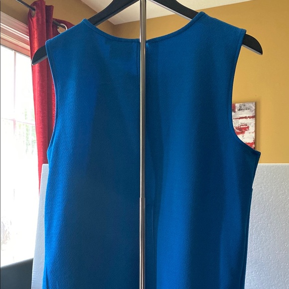Jules & Leopold Blue Pleated Tank Top - Picture 4 of 5
